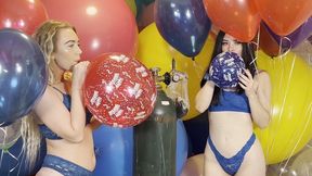 Juicy Alchemy and Jasmin Jai: Helium Voice And Mass Balloon Popping