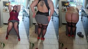 strip-tease n°6exib devant une baie vitree