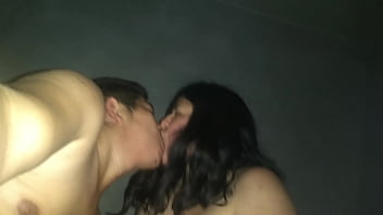 Swallowing cum at dinner, my step cousin is a slut