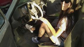 Merlina pedal pumping revving hard adidas amd barefoot
