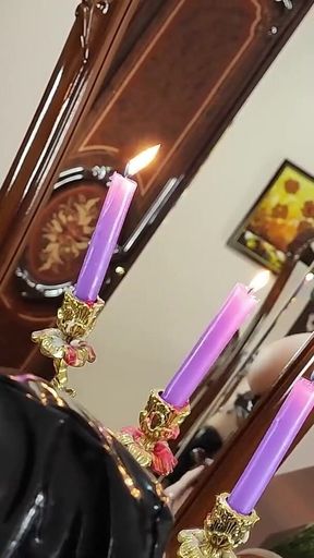Satanic Witch Summons Satan Through a Mirror Portal