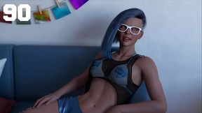 Taboo University #90 - BLue Haired Arogant College Girl Wants To Make A Deal