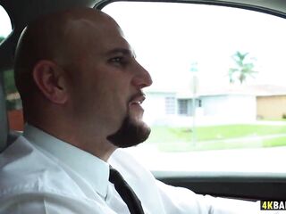 Jmac Screw A Chubby Black In His Car