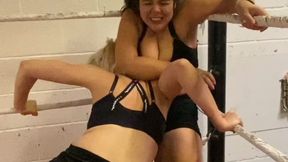 Pedigrees, tummy punches and wrestling