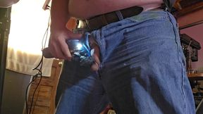 Massaging my hog until I cant take it anymore!