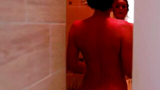 Step-Mom's Friend Fucks Her Son In Shower - Step Mom Catches Them Red Handed