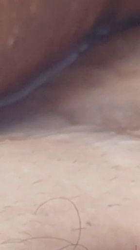 Daddy Exhausted in Close up of Cum.