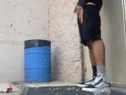 Almost got caught on the basketball courts by 2 guys