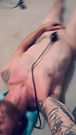 Miley Long's spine burns with fevered cervical rush