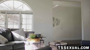 TSSexual.com - Ts Emma Rose satisfies Rachael Cavalli's tasty cunt