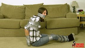 Jeanette Cerceau - Scammer Gets Tied and Gagged in Tape (MP4 Format)