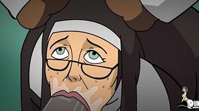 Nun & MILF Take BBC: Hardcore Stretching