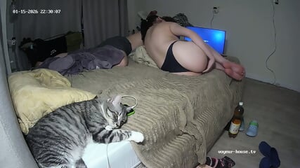 special candid perfect bare feet scenes Bedroom camera at Anny & Fenrir reallifecam apartment at Voyeur House TV