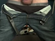 Jerking In My Jeans - Pool Of Cum