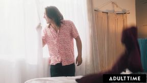 ADULT TIME - Slutty MILFs Penny Barber & Ryan Keely Have GROUP SEX WITH STEPSONS To Celebrate BDAY!