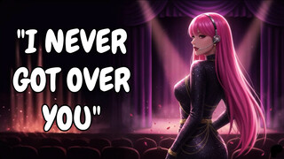 Layered ASMR audio glamour fellatio, blow, and messy chat by a servant tart