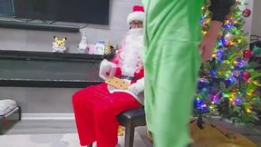 Santa Spanks Twink Butt