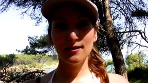 The fresh girl Charlotte De Castille is horny with brown