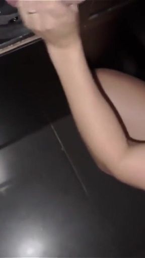 Giving Blowjob to Stranger at Gloryhole Today in Front of the Tame Cuckold