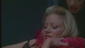 Sexy blonde bitch takes cock in cunt and butt hole while Asian slut watches