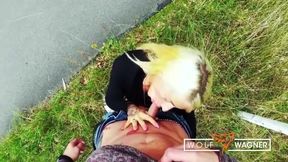 Harleen Van Hynten's Wild Outdoor Encounter with Wolf Wagner - Unforgettable Moments!