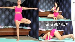 Seductive Hatha yoga flow with revealing poses - live stream