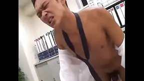 Asian Office Stud Takes Burning Blowjob From Hung Coworker – 18+