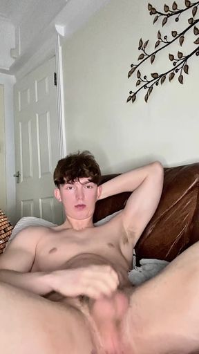 Slim and Athletic Solo Girl Masturbates Lying Down