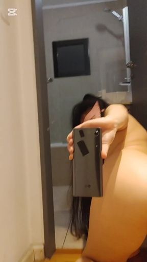 Giant Dildo Session in Front of the Mirror Are You Ready to See Me up Close? Follow Me on Social Media