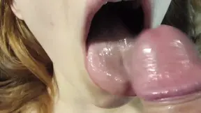 Babe does ASMR blowjob I cum in her mouth