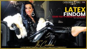 LATEX FINDOM: Bare Feet & Fur Coat Mind Fuck | The Countess
