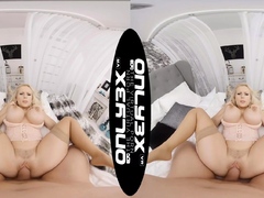 Big tits blonde Angel Wicky heavenly sex in VR