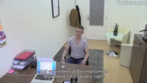 Twink Cums in Glass During Naughty Casting - Dirty Scout