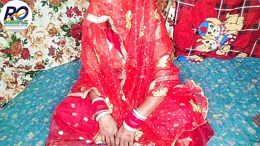 Fast time honeymoon video hindi audio Claire Vais red saree bride fucking after lifting the saree, awesome full video