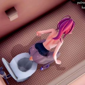 The ghost broke into the toilet to FUCK the ass of the Thicc Elf-Trap