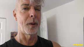ManPuppy: Richard Lennox Jerks His Cock While Being Toy Fucked On Cam