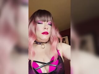 Miss Tina Snua Clothed In Pink Smokes A Richmond Superking Cigarette With Lots Of Dangling - OMI OME Snap Inhales Smoke Rings