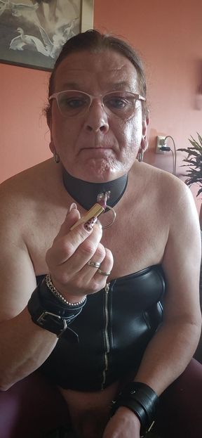 Playing with myself while enjoying a cigarette