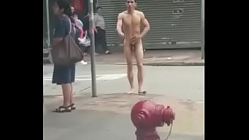 nude guy walking in public