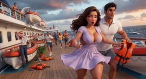 Shipwrecked Stepmom and Stepson Ignite Steamy Passion on a Tropical Island Paradise (ai Generated)