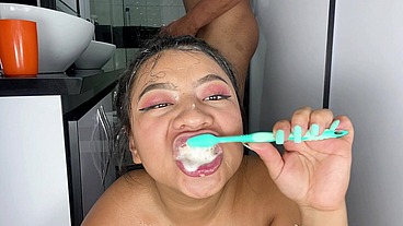 Cum brushing and piss drinking