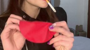 “Redhead in Black: Inflating & Popping Balloons for Your Pleasure”