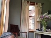 Hung Black Jock Fucks White Twink Doggystyle In Front Of Window For Ppl To See