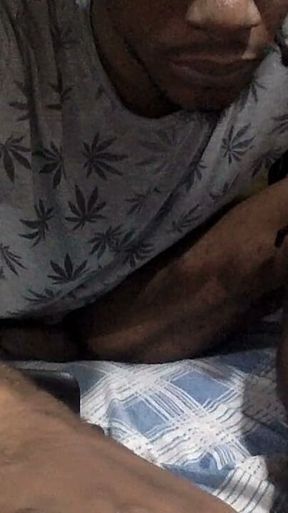 Caught Black Sexy Boy Masterbating