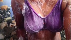 "Ammu is showing us by applying soap on her underwear and massaging it