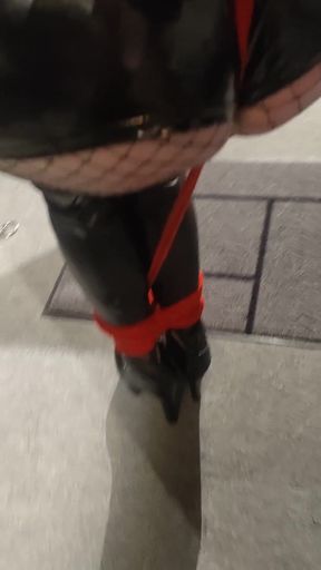 Thrilling moment from "Crossdresser domme tied, gagged and blindfolded"