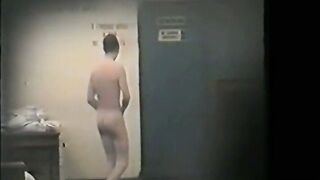 Watch this hot military guy give a sloppy rimjob and flow a hot load