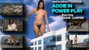 Addie In Power Play - Addie Juniper - Growth - Crush - Giantess - 4K