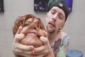 lusty fat sphincter transgender princess woman Guz receives wedged