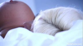 Blonde beauty Nikita Von James enjoys a sexy solo session
